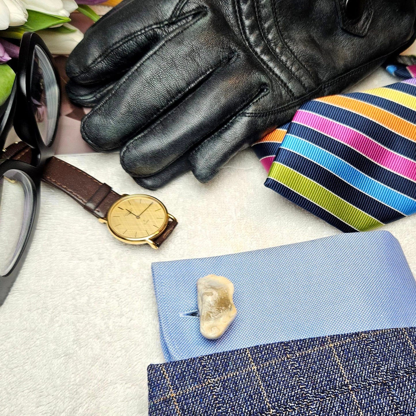 Image shows Brighton Rocks! Cufflinks designed by barnardandjestico . Stylish Cufflinks of natural polished stone ; from handmade process at my studio in Brighton Sussex England. For Menswear to show individual flair . Bold-sized ( 2-to-4cm ) natural shaped stones specialist-waxed and polished , then set on steel-studs . Homemade artisan methods of natural environmental materials