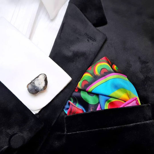 Saturday-night Vibes with Brighton Rocks! Cufflinks at Barnard & Jestico