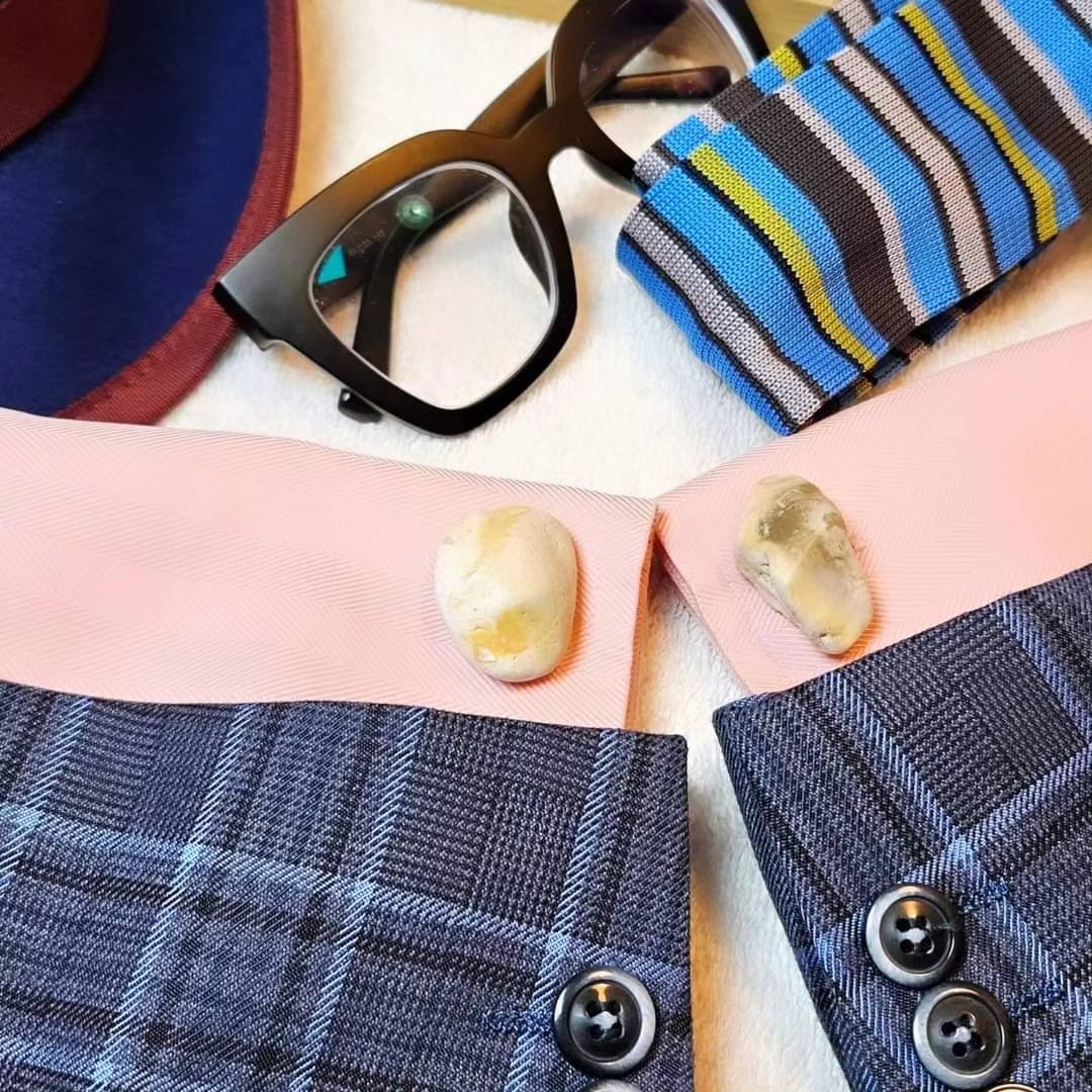 Cufflinks-Design Vibes with Brighton Rocks! Cufflinks at Barnard & Jestico